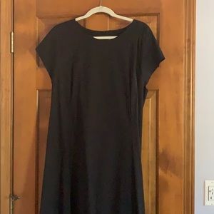 Universal Standard x J Crew Black High-Low Dress